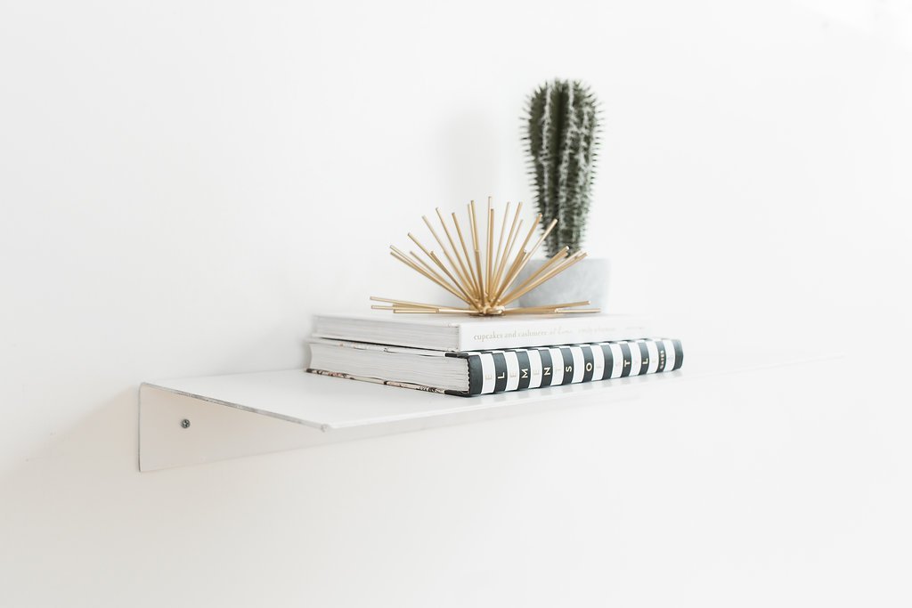 Bent Steel Floating Shelves