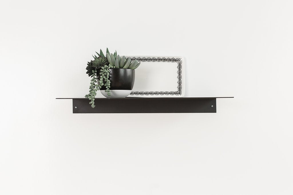 Bent Steel Floating Shelves