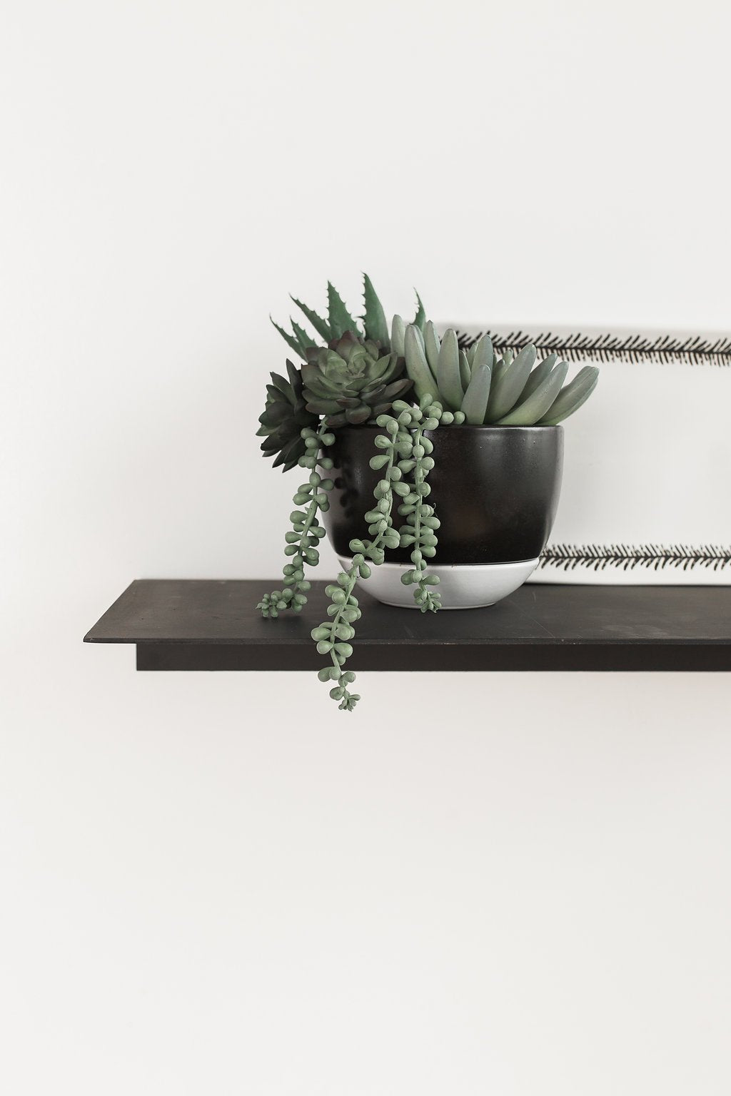 Bent Steel Floating Shelves