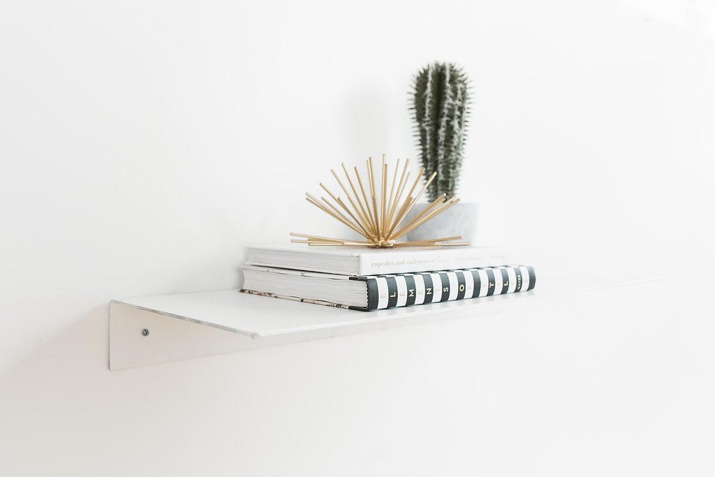 Bent Steel Floating Shelves